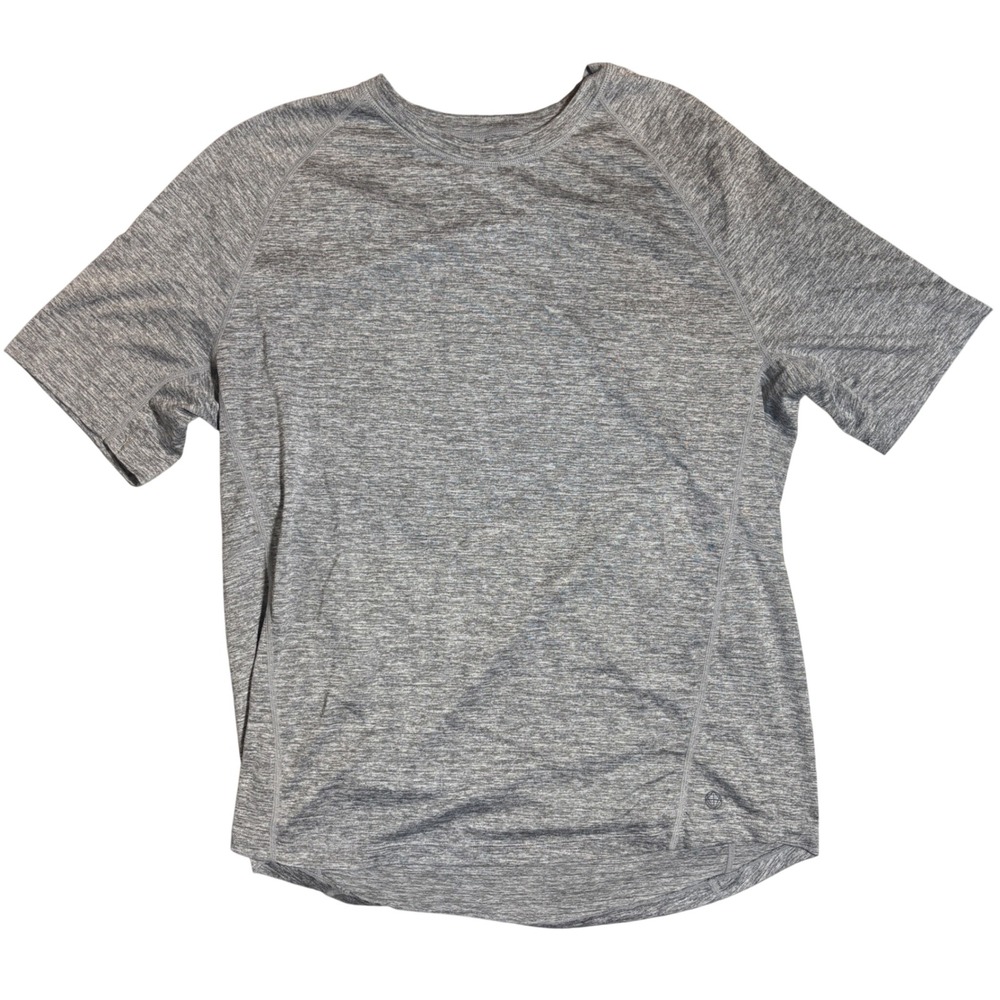 Mondetta Outdoor Project Active Shirt Large Gray Heather Short Sleeve Raglan